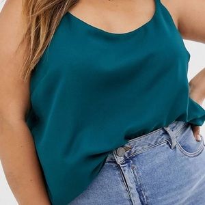 Teal camisole tank top